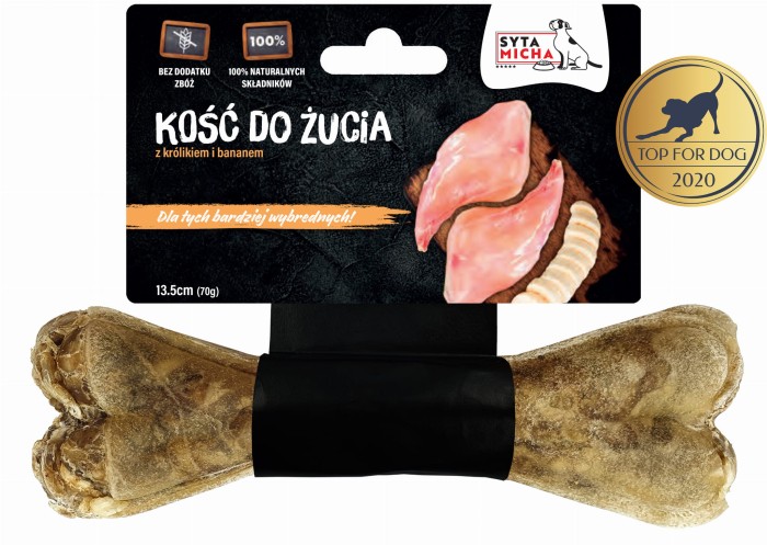 Kość do żucia dla wybrednych psów 13,5 cm | Syta Micha - obrazek 2
